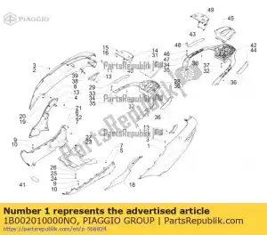Piaggio Group 1B002010000NO panel boczny lewy - Dół
