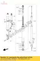 2D1231410000, Yamaha, mola, garfo dianteiro yamaha fz 1000 2006 2007 2008 2009 2010 2011 2012, Novo