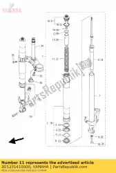 Qui puoi ordinare molla, forcella anteriore da Yamaha , con numero parte 2D1231410000: