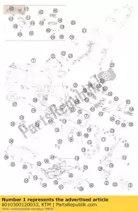 ktm 6010300120033 marco '601ka - Lado inferior