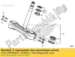 stofafdichting, stuurkop (arai) van Honda, met onderdeel nummer 53214MM9003, bestel je hier online: