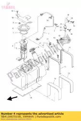 Ici, vous pouvez commander le pompe à carburant comp. Auprès de Yamaha , avec le numéro de pièce 5B4139070100: