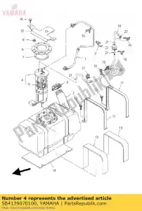 Yamaha 5B4139070100 pompe à carburant comp. - La partie au fond