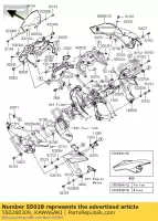 550280309, Kawasaki, cowling,upp kle650caf kawasaki kle klz 650 1000 2010 2011 2012 2013 2014, New