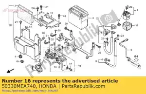 Honda 50330MEA740 cubierta de montaje, herramienta - Lado inferior