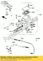 320331243, Kawasaki, tuyau, embrayage zx900-a1 kawasaki gpz 750 900 1985 1986 1987 1988 1989 1990 1993, Nouveau