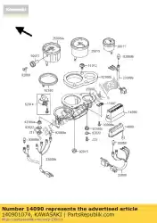 Here you can order the cover,pilot box,lwr from Kawasaki, with part number 140901074: