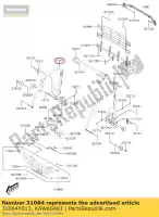 31064Y013, Kawasaki, 01 pipe-comp,tetto,rh kawasaki  700 2019 2020 2021, Nuovo