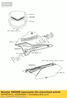 560690042, Kawasaki, motif, couvercle de lampe frontale klx250 kawasaki klx 250 2010, Nouveau