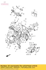 yamaha 5WXF15681000 etichetta, avvertenza - Il fondo