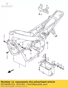 Suzuki 0918006103 entretoise 5.5x8x4 - La partie au fond