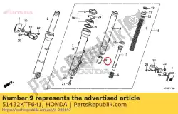 Here you can order the piece, oil lock from Honda, with part number 51432KTF641: