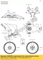 560542097, Kawasaki, 01 mark,onderkuip,links,kawasaki kawasaki zx1000 ninja zx10r abs krt sl1 my18 1000 , Nieuw