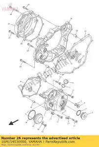 yamaha 1SM154530000 junta - Lado inferior