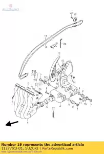 suzuki 1127701H01 cable, válvula exh - Lado inferior