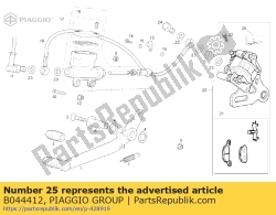 Aprilia B044412, Federsatz, OEM: Aprilia B044412