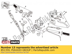 Aprilia 851359, Tubo de acelerador progresivo, OEM: Aprilia 851359