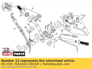 aprilia 851359 progresywna rura przepustnicy - Dół