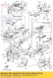 Here you can order the graphic 3 from Yamaha, with part number BS7F839300: