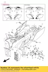 Here you can order the graphic, 3 from Yamaha, with part number 17D2174G3000: