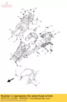 5D7F15111000, Yamaha, parafango yamaha mt yzf r 125 2015 2016, Nuovo