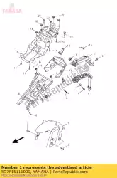 Ici, vous pouvez commander le aile auprès de Yamaha , avec le numéro de pièce 5D7F15111000: