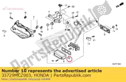 verpakking, lens van Honda, met onderdeel nummer 33729MCZ003, bestel je hier online: