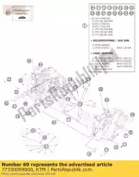 Qui puoi ordinare set di guarnizioni 450/505 sx-f da KTM , con numero parte 77330099000: