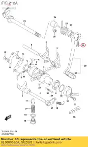 suzuki 015000620A bolt - Bottom side