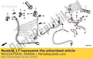 honda 90321KTJ900 tuerca, fijación - Lado inferior