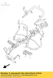 Aqui você pode pedir o apoio para os pés, l em Suzuki , com o número da peça 4352045G00: