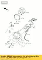 250051725, Kawasaki, snelheidsmeter, mph kawasaki vn classic b drifter c e en  a vulcan en500 vn800 800 500 , Nieuw