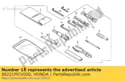 Here you can order the no description available at the moment from Honda, with part number 89221MCV000: