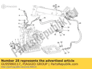 Piaggio Group GU95980117 cubrir - Lado inferior