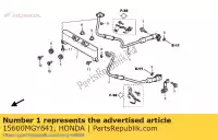 15600MGY641, Honda, cooler comp., oil honda vfr 800 2011 2012 2013, New