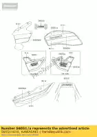 560511610, Kawasaki, merk, brandstoftank, lh, kaw zr1100-c kawasaki zrx 1100 1200 1997 1998 1999 2000 2001 2002, Nieuw