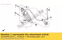 52400MCSG31, Honda, cojín assy., rr. honda st 1300 2009, Nuevo