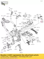 110571341, Kawasaki, 01 beugel, achterlicht kawasaki  900 2018 2019 2020 2021, Nieuw