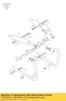 T2208486, Triumph, uitlaatbocht rh triumph bonneville & bonneville t100 carbs 790 2001 2002 2003 2004 2005 2006, Nieuw