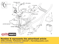 Aprilia AP8124598, Claxon, OEM: Aprilia AP8124598