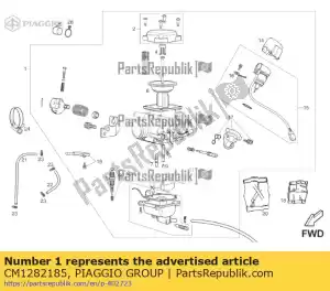 Piaggio Group CM1282185 carburettor - Bottom side