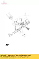 5FU829102500, Yamaha, conjunto do suporte da alavanca (esquerda) yamaha yfm 250 400 2002 2003 2004 2005 2006 2007 2008, Novo