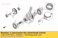 13021HM7003, Honda, jeu de segments, piston (0,25) ( honda trx400fw fourtrax foreman 400 , Nouveau