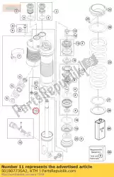 Tutaj możesz zamówić monoshock dolna cz??? Kpl. Od KTM , z numerem części 50180773SA2: