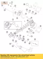 Here you can order the piston kit gr. Ii 65 sx 09-14 from KTM, with part number 00050000203: