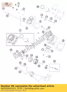 ktm 00050000203 piston kit gr.ii 65 sx 09-14 - Bottom side