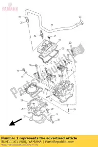 yamaha 5UM111011900 testata cilindro - Il fondo