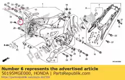 Ici, vous pouvez commander le collier d, support moteur auprès de Honda , avec le numéro de pièce 50195MGE000: