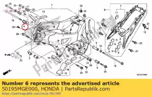 Honda 50195MGE000 collier d, support moteur - La partie au fond