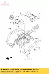 Aqui você pode pedir o pára-choque traseiro comp. 2 em Yamaha , com o número da peça 3B4W216BD100: